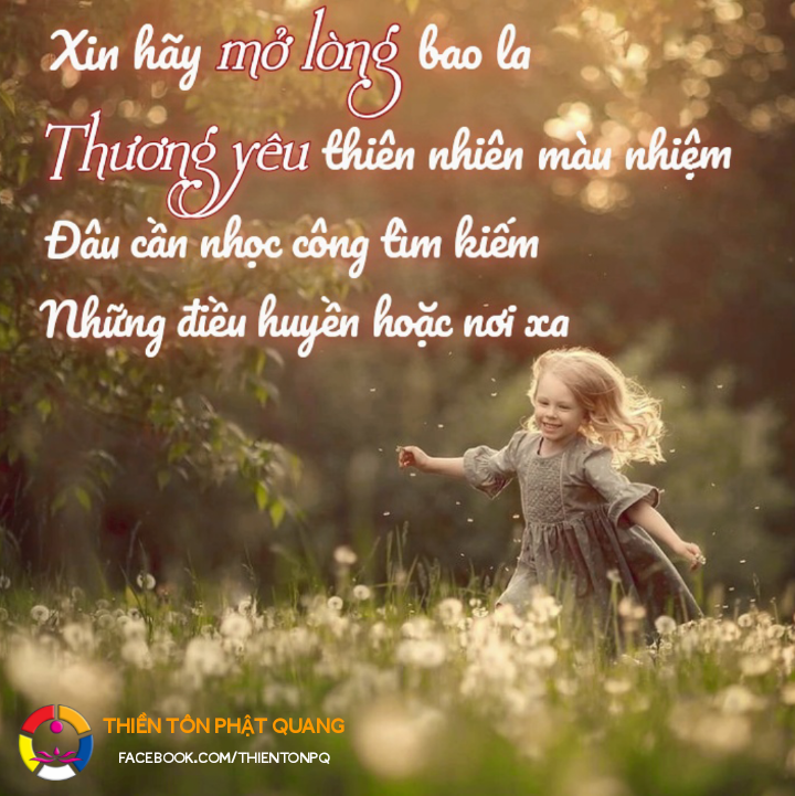 Thương yêu thiên nhiên màu nhiệm
