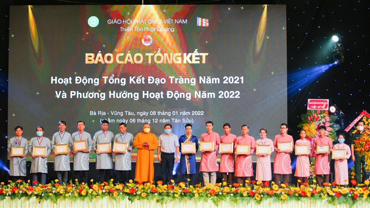 Lễ tổng kết hoạt động của Tổng đạo tràng Phật Quang năm 2021