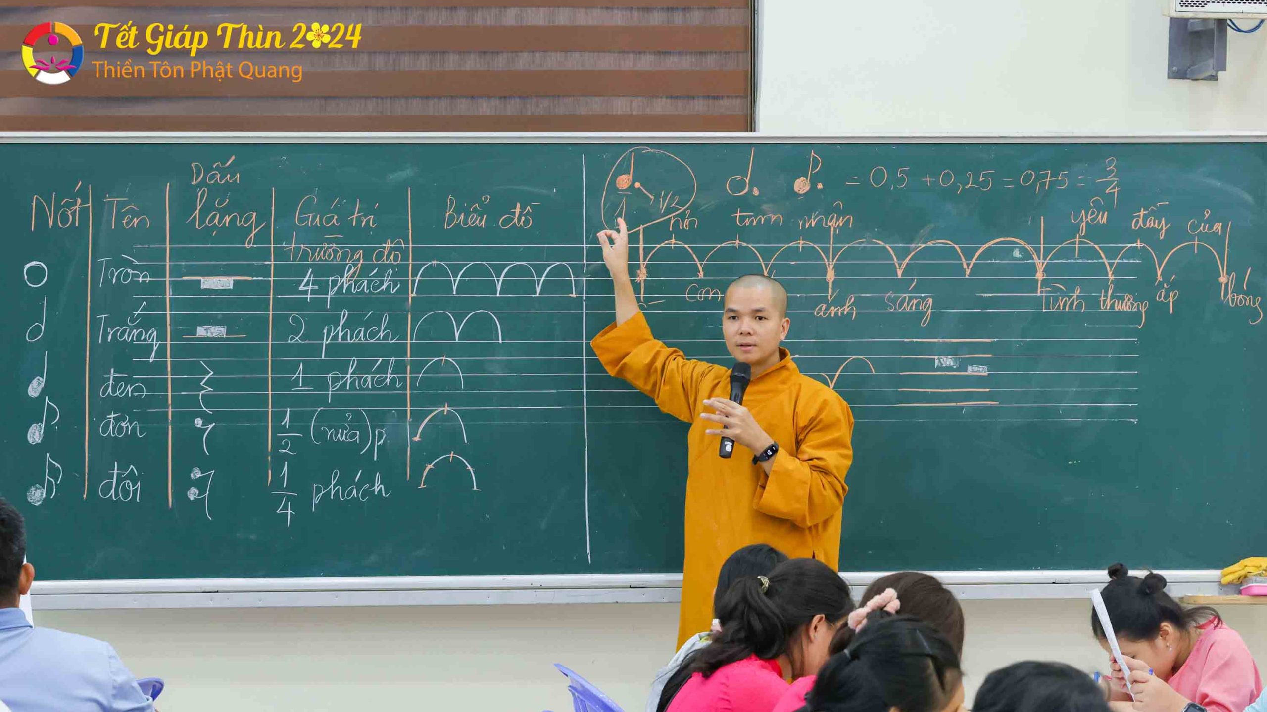 Những giờ học âm nhạc đặc biệt trong Tết Giáp Thìn tại Thiền Tôn Phật Quang